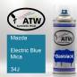Preview: Mazda, Electric Blue Mica, 34J: 400ml Sprühdose, von ATW Autoteile West.